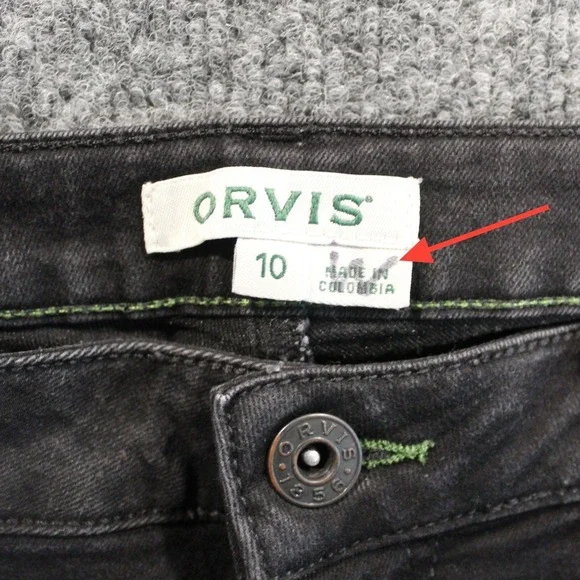 Orvis Mid-Rise Skinny Jeans Black Size 10 Denim Casual Pants - Picture 13 of 13